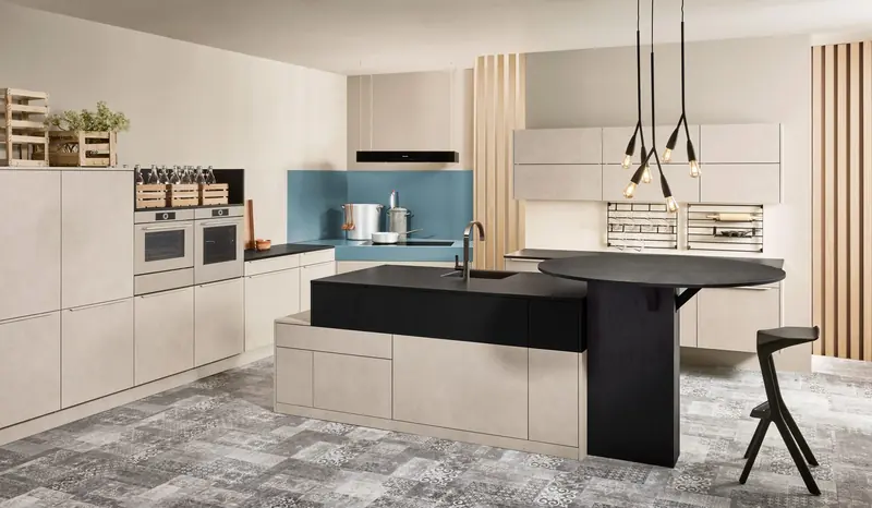 Kitchen with island seating